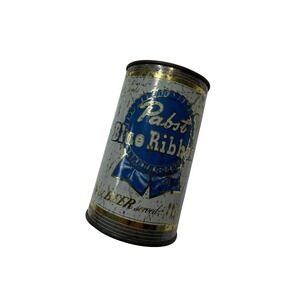 Vintage Pabst Blue Ribbon Beer Can Coin Bank PBR Breweriana Collectible Tin